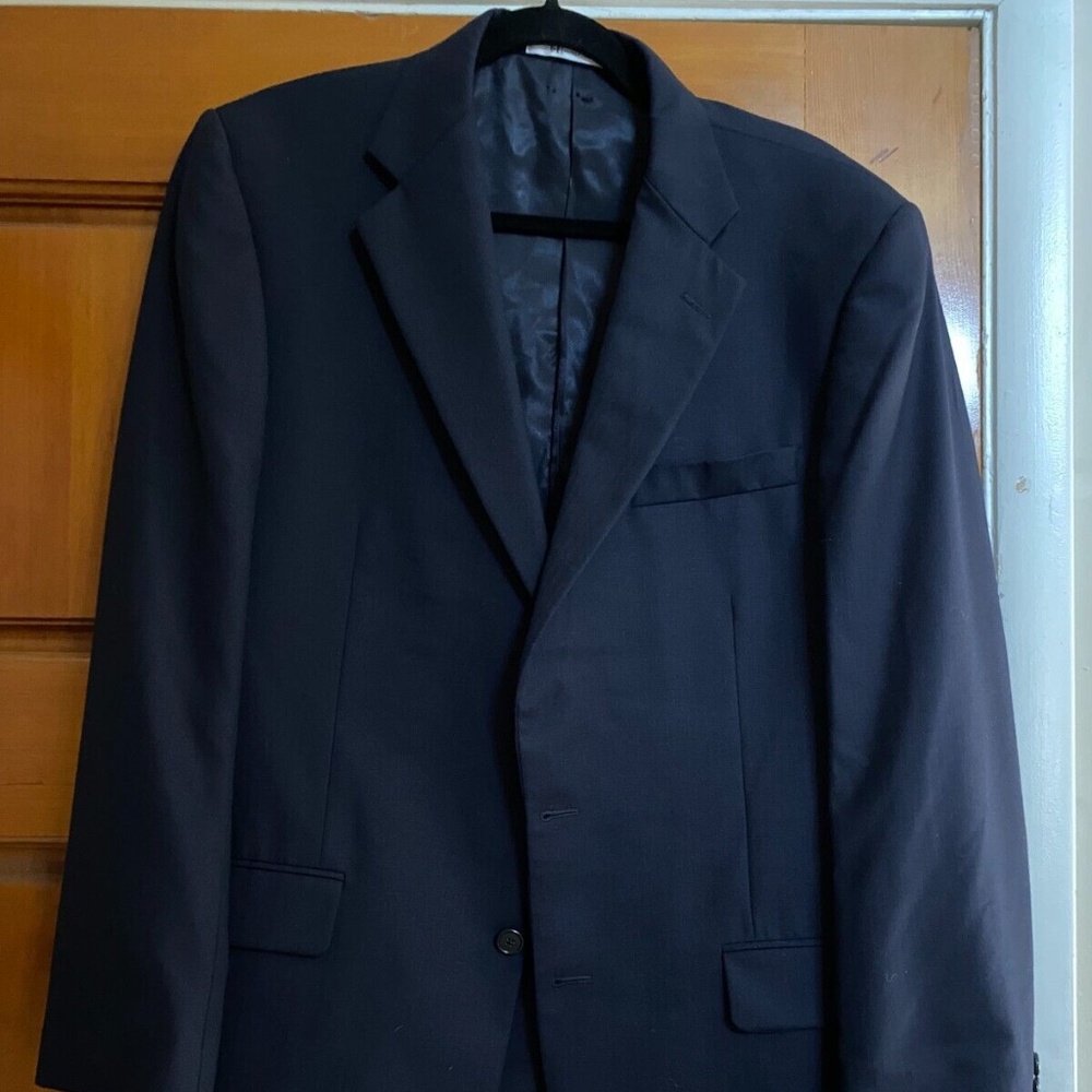 Hickey Freeman Current 2 Button Wool Sport Coat SZ 40R